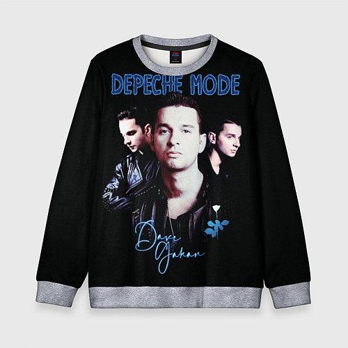 Детский свитшот Dave Gahan of Depeche Mode / 3D-Меланж – фото 1