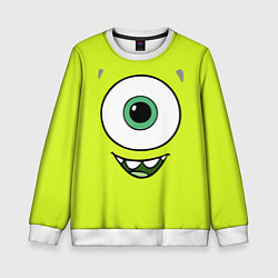 Свитшот детский Майк Вазовски, цвет: 3D-белый