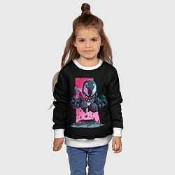 Свитшот детский Мини Веном, цвет: 3D-белый — фото 2