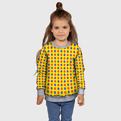 Свитшот детский Яркие шары, цвет: 3D-меланж — фото 2
