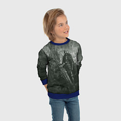 Свитшот детский Рыцарь с большим мечом, цвет: 3D-синий — фото 2