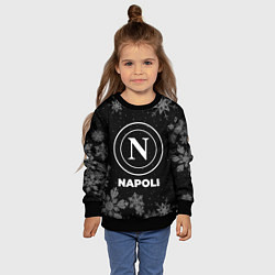 Свитшот детский Снежный Napoli, цвет: 3D-черный — фото 2