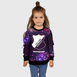 Свитшот детский Праздничный Hoffenheim, цвет: 3D-черный — фото 2