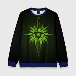 Свитшот детский Dragon Age Inquisition logo, цвет: 3D-синий