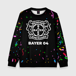 Свитшот детский Bayer 04 конфети, цвет: 3D-черный