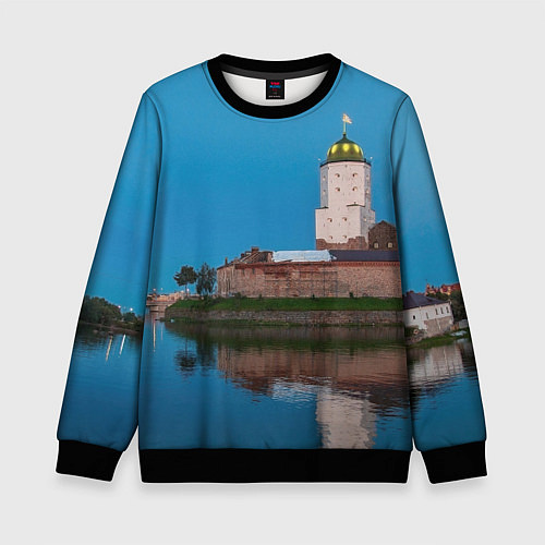 Детский свитшот Выборгский замок / 3D-Черный – фото 1