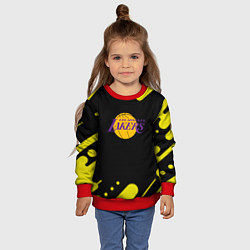 Свитшот детский Lakers club, цвет: 3D-красный — фото 2