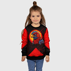 Свитшот детский Орел Атланта Хокс, цвет: 3D-черный — фото 2