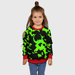 Свитшот детский Quake camo, цвет: 3D-красный — фото 2