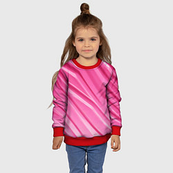 Свитшот детский Розовый пластик, цвет: 3D-красный — фото 2