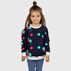 Свитшот детский Воздушные шары для праздника, цвет: 3D-белый — фото 2