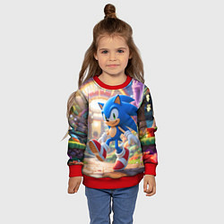 Свитшот детский Sonic фантастический мир, цвет: 3D-красный — фото 2