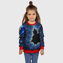 Свитшот детский Психоделика абстракця, цвет: 3D-красный — фото 2