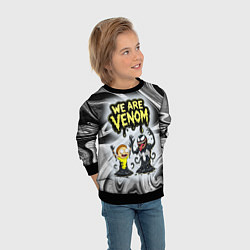 Свитшот детский We are Venom - Morty, цвет: 3D-черный — фото 2