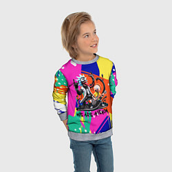 Свитшот детский Rick-Venom and Morty - rock group, цвет: 3D-меланж — фото 2