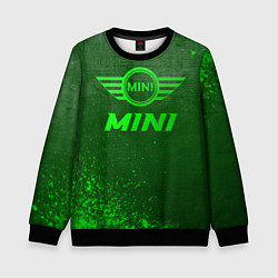 Свитшот детский Mini - green gradient, цвет: 3D-черный