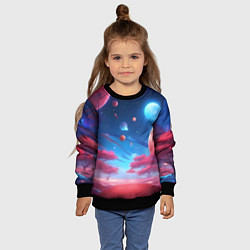 Свитшот детский Красный лес, цвет: 3D-черный — фото 2