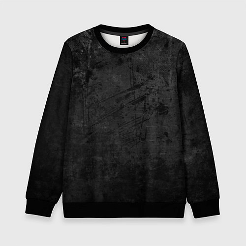 Детский свитшот Абстракция - dark grunge break / 3D-Черный – фото 1