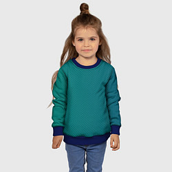 Свитшот детский Бирюзовый перелив, цвет: 3D-синий — фото 2