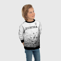 Свитшот детский Benfica - white gradient посередине, цвет: 3D-черный — фото 2
