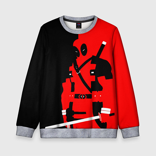 Детский свитшот Наемник дэдпул / 3D-Меланж – фото 1