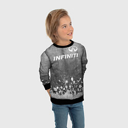 Свитшот детский Infiniti - grey gradient посередине, цвет: 3D-черный — фото 2