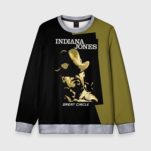 Детский свитшот Indiana Jones and the Great Circle / 3D-Меланж – фото 1