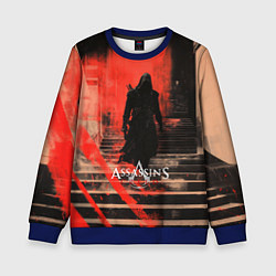 Свитшот детский Assassins Creed poster style, цвет: 3D-синий