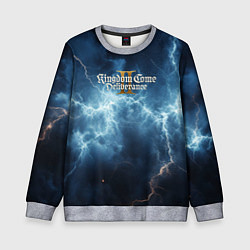 Свитшот детский Kingdom Come Deliverance 2 синее небо, цвет: 3D-меланж