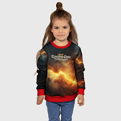 Свитшот детский Logo Kingdom Come Deliverance 2, цвет: 3D-красный — фото 2