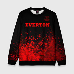 Свитшот детский Everton - red gradient посередине, цвет: 3D-черный