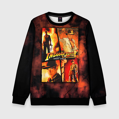 Детский свитшот Indiana Jones and the Great Circle / 3D-Черный – фото 1