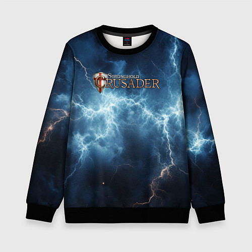 Детский свитшот Stronghold сrusader сила молний / 3D-Черный – фото 1