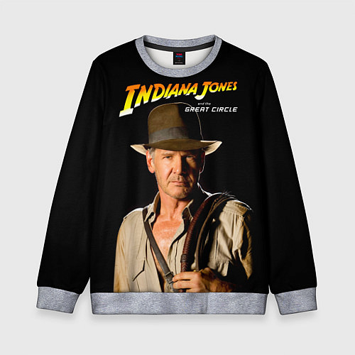Детский свитшот Indiana Jones and the Great Circle / 3D-Меланж – фото 1