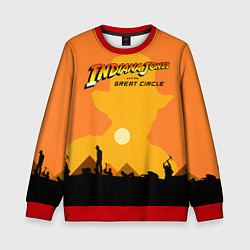 Свитшот детский Indiana Jones and the Great Circle, цвет: 3D-красный