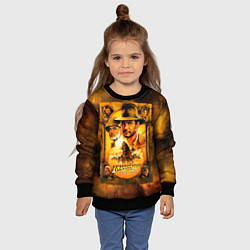 Свитшот детский Indiana Jones and raiders of lost ark, цвет: 3D-черный — фото 2