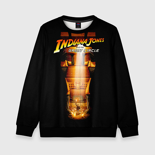 Детский свитшот Indiana Jones and the Great Circle / 3D-Черный – фото 1
