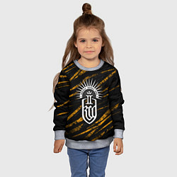 Свитшот детский Kingdom come 2 - orange, цвет: 3D-меланж — фото 2