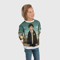 Свитшот детский Гарри Поттер и белая сова, цвет: 3D-белый — фото 2