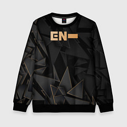Свитшот детский Enhypen golden poly, цвет: 3D-черный