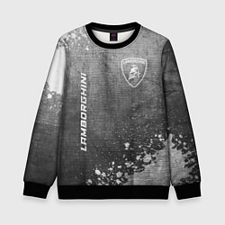 Свитшот детский Lamborghini - grey gradient вертикально, цвет: 3D-черный