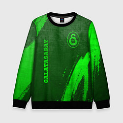 Свитшот детский Galatasaray - green gradient вертикально, цвет: 3D-черный