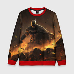 Свитшот детский Batman dark city, цвет: 3D-красный