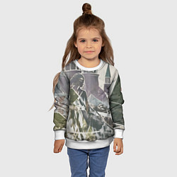 Свитшот детский Отпечаток силуета, цвет: 3D-белый — фото 2