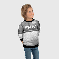 Свитшот детский FAW - grey gradient посередине, цвет: 3D-черный — фото 2