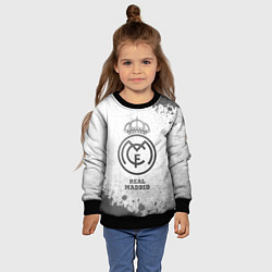 Свитшот детский Real Madrid - white gradient, цвет: 3D-черный — фото 2