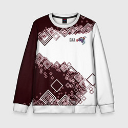 Свитшот детский Снуоборд, цвет: 3D-белый