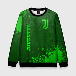 Детский свитшот Juventus - green gradient вертикально