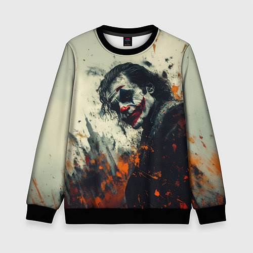 Детский свитшот Джокер стиль красок / 3D-Черный – фото 1