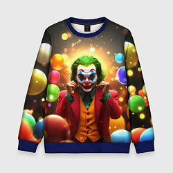 Свитшот детский Джокер в шариках, цвет: 3D-синий